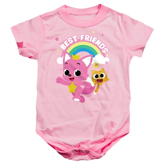 Pinkfong and Ninimo Best Friends Unisex Infant Snap Suit for Baby, Pink, Medium