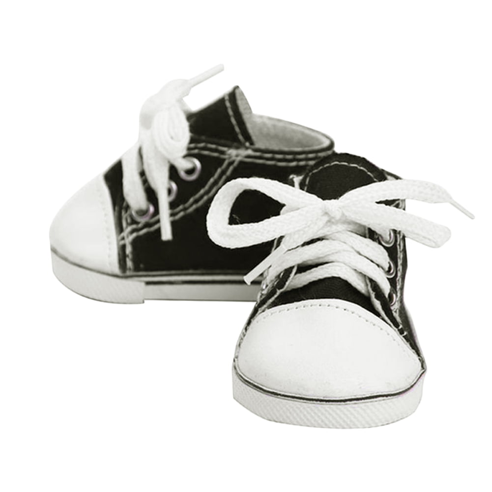 Canvas Shoes American Doll Fashion Sneakers 18 Inch Doll Shoelace Cloth Shoes 