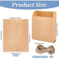 thumbnail image 2 of 1set 50pcs Rectangle Paper Baking Bags with Jute Cord Peru 14x11x0.02cm, 2 of 6