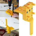 thumbnail image 4 of Localizador de Agujeros Perforados para Madera Localizador de Agujeros Perforados Rectos Herramienta de Bricolaje para Empalme de Redonda Amarillo, 4 of 7