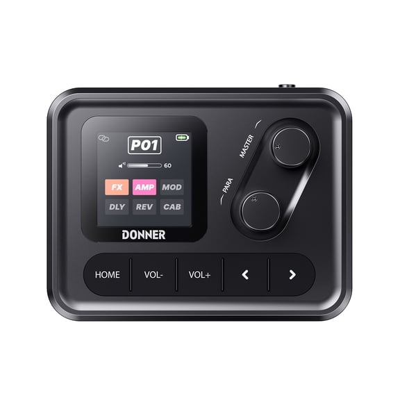 Donner Pocket AMP Digital Multi Effects Pedal For Electric Guitar And Bass