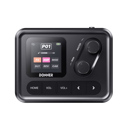 Donner Pocket AMP Digital Multi Effects Pedal For Electric Guitar And Bass