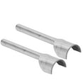 thumbnail image 4 of Half Round Leather Cutter, Leather Craft Tool Easy Operation 2Pcs Incisive Heavy Duty Portable Strap Punch for DIY 10mm, 4 of 8