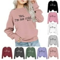 thumbnail image 7 of ZCFZJW Yes, I'm Still Cold Me 24:7 Printed Shirts Cute Kids Boys Girls Long Sleeve Crewneck Pullover Tops Loose Lightweight Cozy T-Shirts Watermelon Red 5-6 Years, 7 of 7