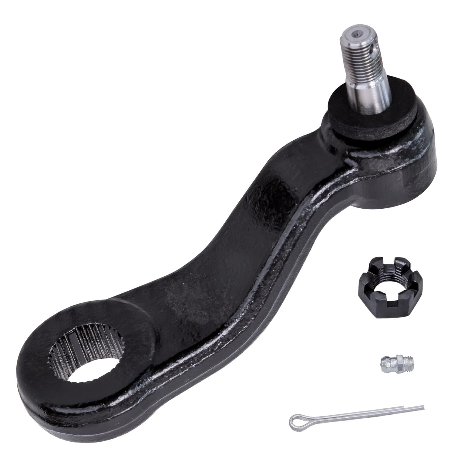 Detroit Axle - 4WD Front End 14pc Suspension Kit for Chevrolet Tahoe GMC Yukon K1500 Suburban K2500, 4 Ball Joints 2 Sway Bars 4 Tie Rods 2 Adjustment Sleeves 1 Pitman 1 Idler Arm
