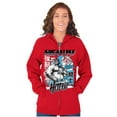 thumbnail image 3 of Street Fighter E Honda Heavy Hitter Unisex Plus Size Zip Hoodie Brisco Brands 5X, 3 of 5