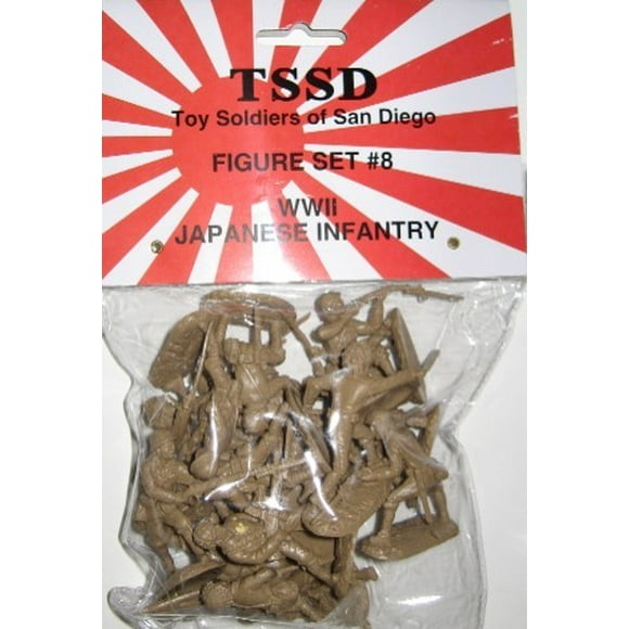 1/32 WWII Japanese Infantry Figure Playset (16)