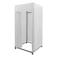 thumbnail image 5 of TFCFL Black/white/gray Movable Fitting Room With 4 Wheels Portable Dressing Room Frame With Curtain & Hook, 5 of 19