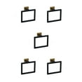 thumbnail image 3 of stanreset 1/2/3/5 Bathroom Hardware Set Stainless Steel Towel Bar Ring Paper Holder Multifunction Robe Hook Modern Style Rack Kit Black gold ring 5PCS, 3 of 6