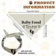 thumbnail image 2 of 1 Pc Pet Dog Bandana 30.7x14.9inch(78x38cm) Food Tester Footprint Triangle Pet's Bandana Adjustable Comfortable Pet Bibs Washable Cotton Scarf Kerchief for Large Dog Pet Light Coffee, 2 of 6