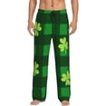 thumbnail image 2 of Goofa Happy St. Patrick's Day5 Printed Soft Pajama Pants for Men, Wide Leg Comfy Casual Lounge Yoga Pants-Large, 2 of 9