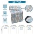 thumbnail image 7 of Table Runner Dresser Scarves 72 Inch Long, Abstract Blue and Grey Leaves Linen Dining Table Runners Geometric Lines Foliage on White Tabletop Scarf for Wedding Holiday Party Kitchen, 7 of 7