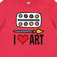 thumbnail image 4 of Inktastic Painting I Love Art Boys or Girls Baby T-Shirt, 4 of 5