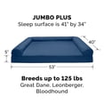 thumbnail image 7 of FurHaven Classic Sofa Orthopedic Dog Bed For Large Dogs, Solid Orthopedic Foam Slab for Joint Support, Removable Washable Cover, Jumbo Plus/XXL, Quilted Sofa, Ensign Blue, 7 of 7