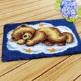 thumbnail image 4 of 2 Sets Latch Hook Rug Cushion Making for Children - Puppy & Bear Pattern, 4 of 7