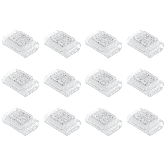12 Pcs 5 Pin Wire Connectors 22-20 AWG No Strip Insulation Piercing Clips Electrical Connectors