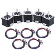 thumbnail image 1 of 5pcs Nema 17 paso a paso Stepping unidad de control de motor Fase 2 1.8 Grado 42mm 0.9A 0.4 Nm con p Tomshoo 5 piezas, 1 of 7