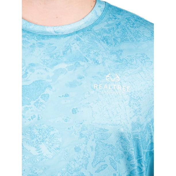 NWT Mens Reversible Realtree Short Sleeve Fishing Tee, size