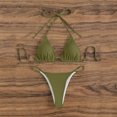 thumbnail image 1 of Conjunto de Bikini Sexy para mujer, microbañador con sujetador de realce, traje de baño brasileño para vacaciones en la playa, traje de baño con Tanga, 2024, 1 of 5