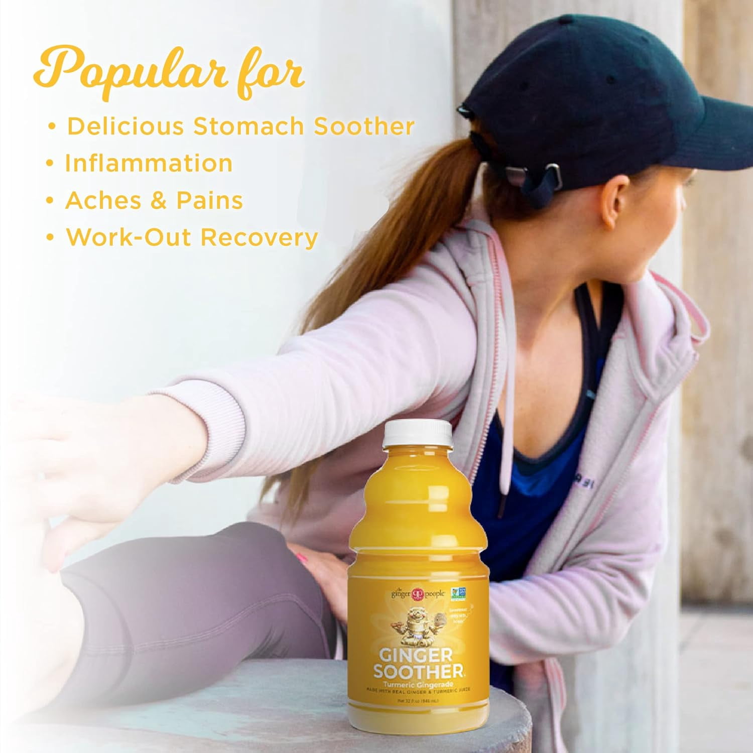 (Pack Of 12) Ginger People Beverage Ginger Turmeric Soother 32 Fl Oz