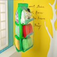 thumbnail image 2 of Wuyanis Transparent 6 Pocket Handbag Hanging Storage Bag Dust-proof Pouch Organizer, 2 of 9