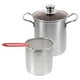thumbnail image 4 of FELTECHELECTR 1 juego de freidora de acero inoxidable con cesta para freír, olla para freír, olla para cocinar en la cocina, 4 of 7