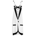 thumbnail image 6 of Bow tie TUXEDO Sleeveless Dress cute dress Dress woman dress women elegant luxury wedding dresses for parties, 6 of 6