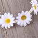 thumbnail image 2 of Diadema de flores de margaritas, corona de girasol boho, corona de flores para el cabello (blanca), 2 of 5