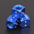 thumbnail image 3 of Tapas De Válvulas De Neumáticos 4 Uds. De cubiertas de polvo para vástago de válvula tapas para neumáticos de coche estilo dado (azul) Sywqhk Accesorios para autos y motos, 3 of 9