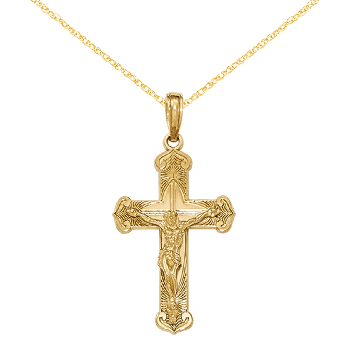 Men's 14 karat gold crosses Clearance