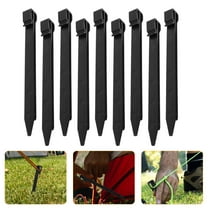 OFFIGAM Garden Pegs Plastic Black 20Pcs for Outdoor Use