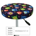thumbnail image 4 of Balery Owls And Hearts Fundas de asiento para taburete de bar redondo de tela de terciopelo ajustables que protegen de arañazos y manchas para sillas de 14 a 17 pulgadas.-13 inch, 4 of 7