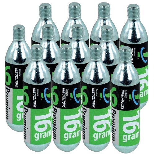 16 Gram 3/8" Thread CO2 Cartridge, 12 Pack