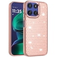 thumbnail image 2 of For Moto G Stylus 5G 2026/2025 Beautiful Diamond Metallic Design Metal Chrome Edged Hybrid - Rose Gold, 2 of 3