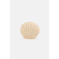 Bath Bliss Coastal Resin Sculpted Seashell Bathroom Toothbrush Holder, Beige