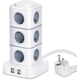 thumbnail image 1 of Regleta de alimentación vertical YONGSHENG 12 Tomas 2500w 10a 4 Puertos USB, 1 of 3