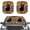 Cat Daisy Flower, variant on Xoenoiee Funny Lion Print 2PCS Car Window Sun Shade Auto Shade for Windshield Visor, Block UV Reflect Heat to Keep Your Car SUV Truck, 28.5" x 25.5"