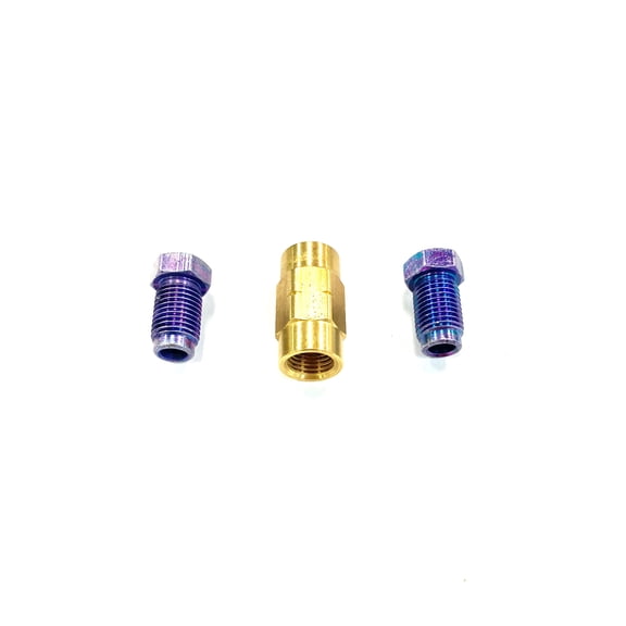 The Stop Shop Bubble/ISO Flare 3/16 Inch Tube Fittings and Union, 3/8"-24 (Pack of 3)