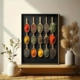 thumbnail image 6 of Spices and Herbs in Spoons Decorative Painting/Canvas Art， Perfect for Kitchen， Dining Room， Restaurant， Cafe， Bistro， Spice Shop， Cooking School， Home Decor， and Culinary Art Enthusiast's Space., 6 of 8