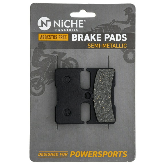 Niche Rear Center Brake Pad Set for Yamaha Grizzly 660 Semi-Metallic ATV 519-KPA2248D