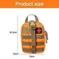 thumbnail image 2 of Riñonera táctica de camuflaje, multifuncional, para exteriores, montañismo, salvavidas, color naranja, 2 of 5