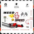 thumbnail image 2 of Need Four Speed Red and Black Racing Theme Birthday Party Decorations for Boys Kids Car Party Supplies Large Wall Banner Photography Background Photo Banner Decoration, 2 of 6