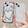 thumbnail image 2 of Samsung A14 A13 A04 A12 A03S A02S A53 A73 A33 A23 A52 A51 A71 A72 A32 A22 A50 A50S A30S A02 A21S S22 Funda Transparente De Amor De Dibujos Animados Suave TPU Lente Protección Cubierta Trasera, 2 of 4