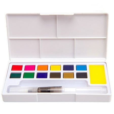 12/18/24/36 Colors Solid Watercolor Paint Suit Painting Drawing Tool for Students Artist 12