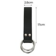 thumbnail image 5 of Hook Strap Medieval Belt Skirt Hikes Double Ring Faux Leather Loop Renaissance Adult Accessory Vikings Mug Hook Strap Women Long Dress Fixation Hitch Up Dress Hook Strap, 5 of 7