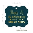 thumbnail image 7 of Inkdotpot Pack Of 100 Real Gold Foil Bracket Shape Paper Tags Hugs & Kisses From The Wedding Favor Hang Tags, 7 of 7