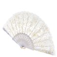 thumbnail image 1 of Abanico de Flores de Encaje Rosa, Ventilador Plegable de Encaje, Abanico de Mano Europeo de Encaje de Flores Doradas Ventilador Plegable de Mano para Boda Decor de Fiesta de cumplea?o Amonsee NO, 1 of 4
