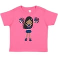 thumbnail image 3 of Inktastic African American Girl, Cheerleaders, Blue Uniform Girls Toddler T-Shirt, 3 of 5