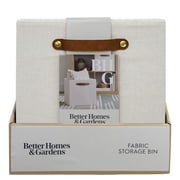 Better Homes & Gardens Collapsible Fabric Cube Storage Bin, Vanilla