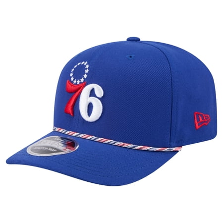 Men s New Era Blue Philadelphia 76ers Rope 9SEVENTY Adjustable Hat